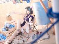 [Cosplay] Shazhufan 傻猪凡 - Cheshire Swimsuit 柴郡 泳装