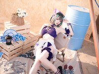 [Cosplay] Shazhufan 傻猪凡 - Cheshire Swimsuit 柴郡 泳装
