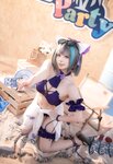 [Cosplay] Shazhufan 傻猪凡 - Cheshire Swimsuit 柴郡 泳装