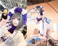 [Cosplay] Shazhufan 傻猪凡 - Cheshire Swimsuit 柴郡 泳装