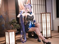 [Cosplay] Komaki Xiaojuan 大大卷卷小卷 - Genshin Impact Keqing Skin 原神刻晴皮肤