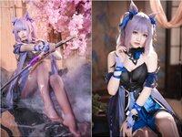 [Cosplay] Komaki Xiaojuan 大大卷卷小卷 - Genshin Impact Keqing Skin 原神刻晴皮肤