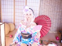 [Cosplay] Mizhi Mao Qiu 蜜汁猫裘 - Sonico Kimono 索尼子和服
