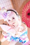 [Cosplay] Mizhi Mao Qiu 蜜汁猫裘 - Sonico Kimono 索尼子和服