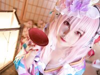 [Cosplay] Mizhi Mao Qiu 蜜汁猫裘 - Sonico Kimono 索尼子和服