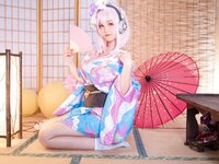 [Cosplay] Mizhi Mao Qiu 蜜汁猫裘 - Sonico Kimono 索尼子和服