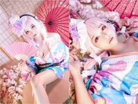 [Cosplay] Mizhi Mao Qiu 蜜汁猫裘 - Sonico Kimono 索尼子和服