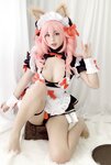 [Cosplay] Niyeye 白烨烨 - Tamamo-no-Mae Doujin Maid 玉藻前同人女仆