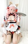 [Cosplay] Niyeye 白烨烨 - Tamamo-no-Mae Doujin Maid 玉藻前同人女仆