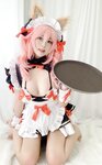 [Cosplay] Niyeye 白烨烨 - Tamamo-no-Mae Doujin Maid 玉藻前同人女仆