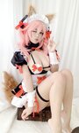 [Cosplay] Niyeye 白烨烨 - Tamamo-no-Mae Doujin Maid 玉藻前同人女仆