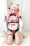 [Cosplay] Niyeye 白烨烨 - Tamamo-no-Mae Doujin Maid 玉藻前同人女仆