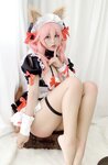 [Cosplay] Niyeye 白烨烨 - Tamamo-no-Mae Doujin Maid 玉藻前同人女仆