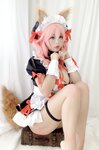 [Cosplay] Niyeye 白烨烨 - Tamamo-no-Mae Doujin Maid 玉藻前同人女仆