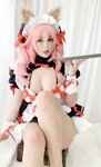 [Cosplay] Niyeye 白烨烨 - Tamamo-no-Mae Doujin Maid 玉藻前同人女仆