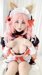 [Cosplay] Niyeye 白烨烨 - Tamamo-no-Mae Doujin Maid 玉藻前同人女仆