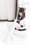 [Cosplay] Mizhi Mao Qiu 蜜汁猫裘 - Cat Ear JK 猫耳JK