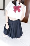 [Cosplay] Mizhi Mao Qiu 蜜汁猫裘 - Cat Ear JK 猫耳JK