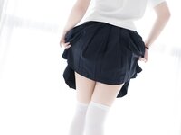 [Cosplay] Mizhi Mao Qiu 蜜汁猫裘 - Cat Ear JK 猫耳JK