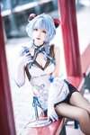 [Cosplay] Komaki Xiaojuan 大大卷卷小卷 - Genshin Impact Ganyu Qipao 原神甘雨 旗袍