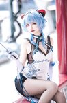 [Cosplay] Komaki Xiaojuan 大大卷卷小卷 - Genshin Impact Ganyu Qipao 原神甘雨 旗袍