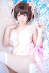 [Cosplay] Mizhi Mao Qiu 蜜汁猫裘 - Pink Private 粉色私房