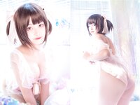 [Cosplay] Mizhi Mao Qiu 蜜汁猫裘 - Pink Private 粉色私房
