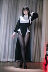 [Cosplay] 屿鱼 - 黑丝修女 [40P-82MB]