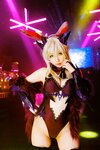 [Cosplay] [KURUPIKA] Reku Momoiro 桃色れく - Lancer Alter Bunny Girl Photobook FGO❤槍オルタバニーガール写真集