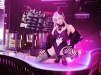 [Cosplay] [KURUPIKA] Reku Momoiro 桃色れく - Lancer Alter Bunny Girl Photobook FGO❤槍オルタバニーガール写真集