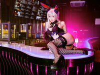 [Cosplay] [KURUPIKA] Reku Momoiro 桃色れく - Lancer Alter Bunny Girl Photobook FGO❤槍オルタバニーガール写真集