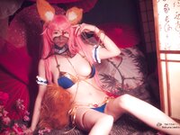 [Cosplay] Meko Hokunai NO11 玉藻前 水着ver 踊り子風 [59P 116MB]