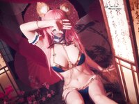 [Cosplay] Meko Hokunai NO11 玉藻前 水着ver 踊り子風 [59P 116MB]
