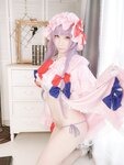 [Cosplay][my suite] Atsuki あつき - Micro bikini part! Home Cosplayer Patchouli-chan マイクロビキニ部！宅コスレイヤーパチュリーちゃん (Touhou Project)