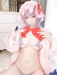 [Cosplay][my suite] Atsuki あつき - Micro bikini part! Home Cosplayer Patchouli-chan マイクロビキニ部！宅コスレイヤーパチュリーちゃん (Touhou Project)