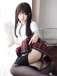 [Fantia] 迷之呆梨 – 学姐の黑丝诱惑[70P3V-600M]