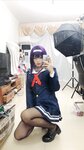 [Cosplay] Niyeye 白烨烨 - Senior Selfie 学姐校服自拍