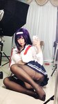 [Cosplay] Niyeye 白烨烨 - Senior Selfie 学姐校服自拍