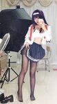 [Cosplay] Niyeye 白烨烨 - Senior Selfie 学姐校服自拍