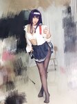 [Cosplay] Niyeye 白烨烨 - Senior Selfie 学姐校服自拍