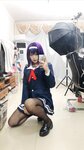 [Cosplay] Niyeye 白烨烨 - Senior Selfie 学姐校服自拍