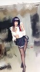 [Cosplay] Niyeye 白烨烨 - Senior Selfie 学姐校服自拍