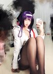 [Cosplay] Niyeye 白烨烨 - Senior Selfie 学姐校服自拍