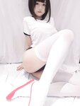 [Cosplay] Mizhi Mao Qiu 蜜汁猫裘 - White Gym Uniform 白色体操服