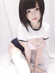 [Cosplay] Mizhi Mao Qiu 蜜汁猫裘 - White Gym Uniform 白色体操服