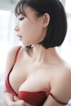 Eunji Pyo in red lingerie