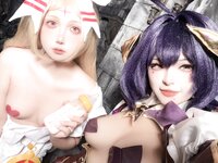 [Cosplay] 小和甜酒 &橙风千雅 憧憬成为魔法少女 柊舞缇娜&杜乃可莉丝 [55P7V-439MB]