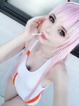 [Cosplay] Peach milky - ZeroTwo
