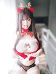 [Cosplay] 女主K 圣诞麋鹿 [100P1V-460MB]