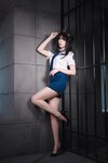 [Cosplay] 轩萧学姐 女警官 黑丝+肉丝 [170P-2.37GB]